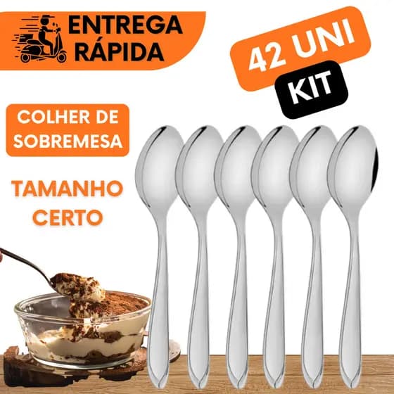 COLHERES DE SOBREMESA PARA BOLOS MOUSSE TORTA PUDIM PARA RESTAURANTES PADARIAS