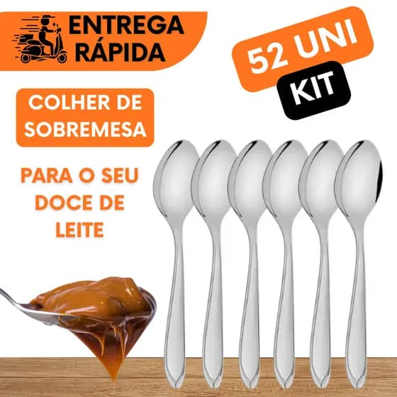 COLHERES DE SOBREMESA PARA BOLOS MOUSSE TORTA PUDIM PARA RESTAURANTES CAFETERIAS BUFFET