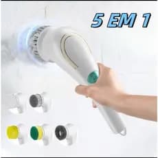 Escova Eletrica de Limpeza 5 em 1 Sem Fio Limpador Multiuso Pratico Para Cozinha , Banheiro prático (2ª geração)