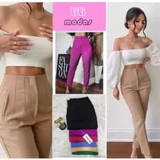 Calça Alfaiataria Feminina Cintura Alta Lançamento Moda Zara