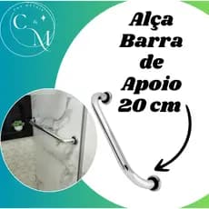 Alça Barra de Apoio 20 cm para Idoso em Aluminio