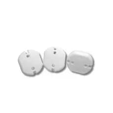 Kit 4 Protetores de Tomada Branco Antichoque Bebê Segurança