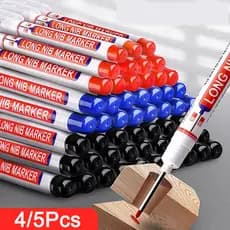 4/5 Pçs/set 20mm Buraco Profundo Caneta Marcadora de Cabeça Longa Para Metal Carpintaria Perfuração À Prova D 'Água