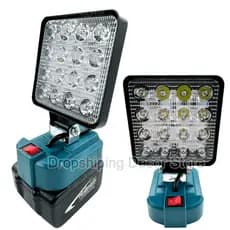 Lanterna De Trabalho LED De 3/4 Polegadas Para Bateria Makita De Íon-Lítio De 18V Lâmpada De Emergência (Sem bateria)