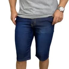 Bermuda Jeans Masculina Lycra Elastano Short 124