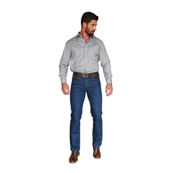 Calça Jeans Lycra Country Resistente Rodeio Masculina Marca Cavaleiros