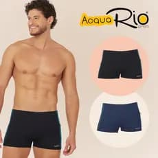 Sunga Boxer Acqua Rio Moda Praia Masculina Verao Com Bolso