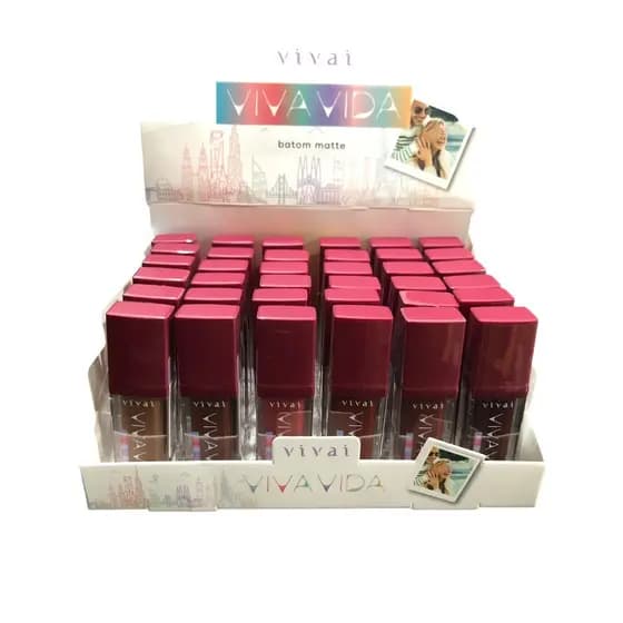 BATOM LIQUIDO MATTE VIVA VIDA NOVIDADE BELEZA 1 UNIDADE VIVAI