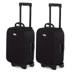 Kit 2 Malas de Bordo Pequenas 10kg com Rodinhas para Viagem Avião Fox Indy®