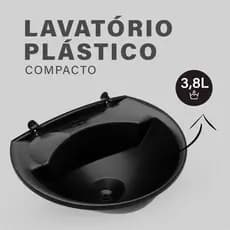 Pia Lavatório Plástico Lavatório Banheiro Astra Plástico 3,8L Lavatório Banheiro Com Kit Instalação