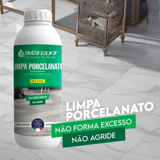 Limpeza Pesada  Em Pisos e Porcelanatos 1l - BELLINZONI