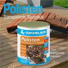 Polisten Stain Transparente Acetinado 900ml e 3,6L Sayerlack Tratamento e Proteção para Madeiras