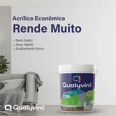 Tinta Acrílica Premium Completa Para Paredes e Tetos Interiores Qualyvinil 3,6L