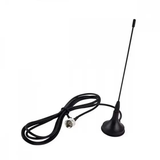 Antena Tv Digital Hdtv Uhf Vhf Cabo Coaxial 1,5 Metros Exbom AN-S10