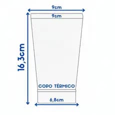 Copo Térmico Brasil LOGO BRASIL DTF  - AMARELO