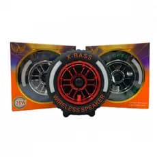 Caixa de Som Roda Pneu Carro com LED Altomex