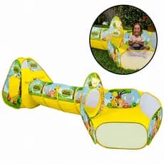 Barraca Infantil 3 em 1 com Túnel Cercado Divertido DM Toys