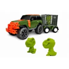 Caminhão Dino Force Com Jaula E Dinossauro Roma Brinquedos