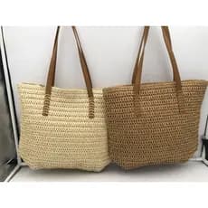Bolsa de Tecido para Praia - Bolsa a Moda Praia, bolsa de palha