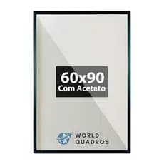 Moldura 60x90 Com Acetato Álvara Certificados Cursos Arte Fundo MDF Decorativo Decoração Parede Madeira Imagem Cartazes