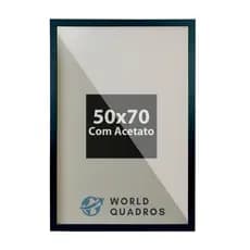 Moldura 50x70cm Com Acetato Álvara Certificados Cursos Arte MDF Decorativo Imagem Cartazes Decoração Parede Madeira