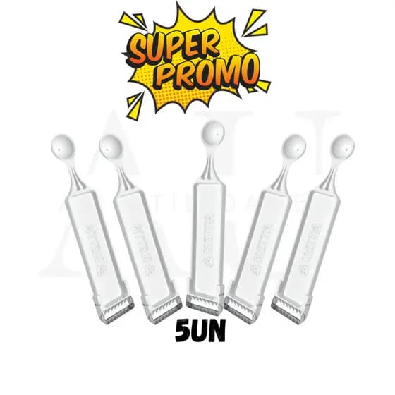 Kit 5un Descascador Furador Para Frutas Legumes Batatas 2 Em 1 Aço Inox Keita 16,5X3,6CM Boleador Boleadores