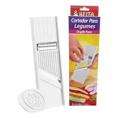 Cortador Fatiador Ralador de Legumes  Dupla Face Apoiador 25cm Keita an