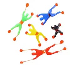 Kit 150 Boneco Gruda e Desce na Parede Ninja Color