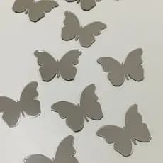 Espelho Decorativo Borboleta 20 peças 6cm