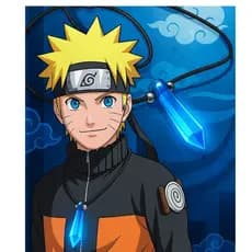 Naruto colar Anime Tsunade Primeiro Hokage Pedra Azul e verde e Nuvem disponíveis