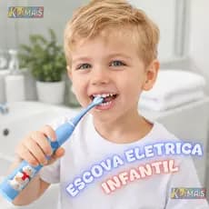 Escova Dental Infantil Elétrica Ultra-Sônica Para Crianças Acústica Cerda Macia Cabelos Suave Dupla Face Limpa Cuidados