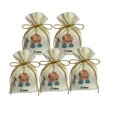 Saquinhos Lembrancinhas Personalizados Capivara Arco Iris Filo