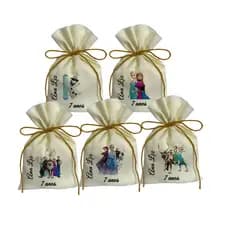 20 Saquinhos Lembrancinhas Personalizados Frozen Elza