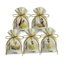 20 Saquinhos Lembrancinhas Personalizados Branca De Neve Adulta