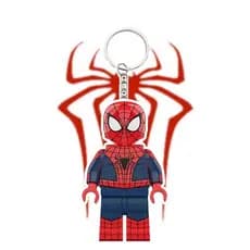 Compatível Com Chaveiro LEGO Spider Man , De Traje De Batalha Em Ouro Preto Garfield , Pingente De Casal Mochila