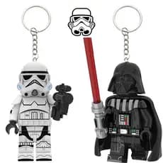 Compatível Com O Chaveiro LEGO , Darth Vader Black Knight backpack Decor , De Carro , Presente De Estudante