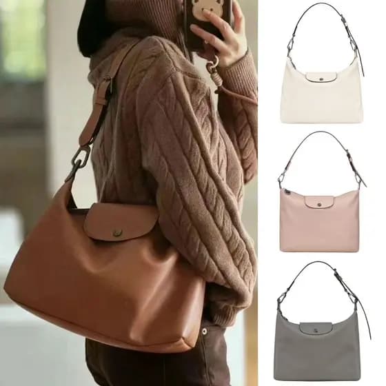 Bolsa francesa estilo HOBO bolsa para axilas para meninas,bolsa mensageiro de um ombro para meninas,Bolsa Tote