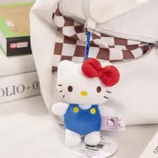 Mercadoria de animação japonesa, brinquedo de pelúcia Sanrio Hello Kitty, pingente pequeno de bolsa, presente de anivers