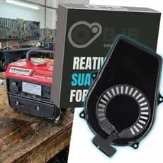 Partida Retratil Gerador 2T 950W Para Toyama Branco Tekna