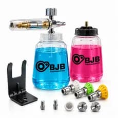 Kit Canhão Snow Foam Pulverizador Profissional com 3 Bicos Engate Rapido Lavadoras