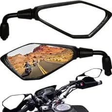 Par Retrovisor kawasaki Z400 Haste Curta 90 Graus Rosca Honda Titan Fan Cb Twister