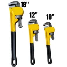 Chave Grifo Para Tubos Uso Profissional '' Tipo Americano" tamanho 10, 12 e 18 POLEGADAS