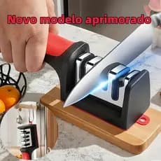 1/3/5 Afiador De Faca 3 Estágios Amolador Profissional Com Afiação Rápida Em Aço Inoxidável