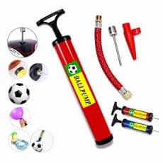 Bomba De Ar Manual Para Bola Colchão Inflável Piscina Kit 2 Unidades Com Agulha Adaptador