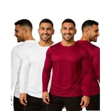 Kit 4 Camisetas Masculinas Manga Longa Esportiva DryFit Segunda Pele Estilo Treino Academia Esportes