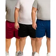 KIT 3 Bermudas PLUS SIZE Lisa. Uso casual e esportivo. Calção, shorts. Promoção