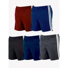 KIT 5 Short plus size - Masculino Esportivo (Futebol, Corrida, Academia, Piscina, Praia)