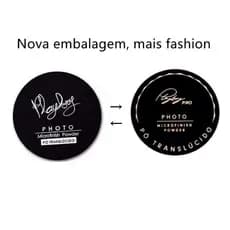pó translúcido powder zart makeup pó de banana fixador Play boy PB1033