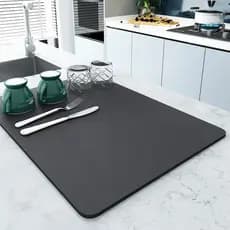 Tapete de secagem multiuso para cozinha, adequado para louças, copos e utensílios.