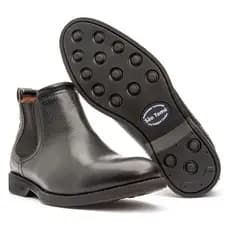 Bota Botina Chelsea Masculina Boots em Couro Legetimo